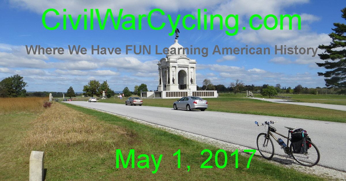 News – Civil War Cycling is LIVE on May 1, 2017