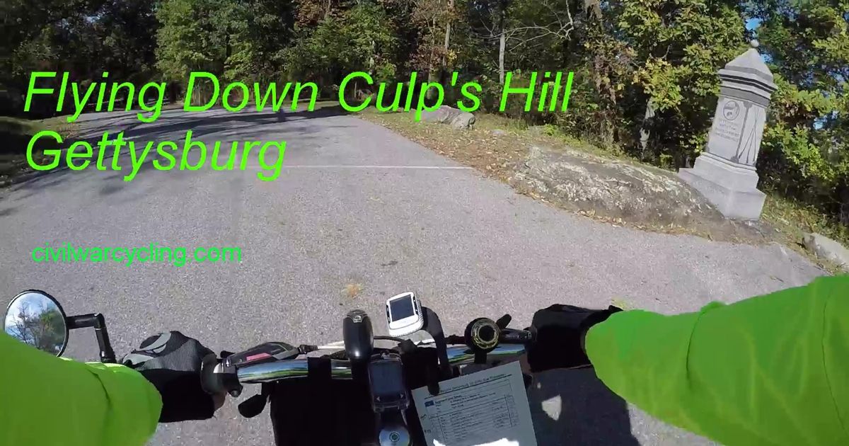 Flying Down Culp’s Hill on a Bicycle – A Video