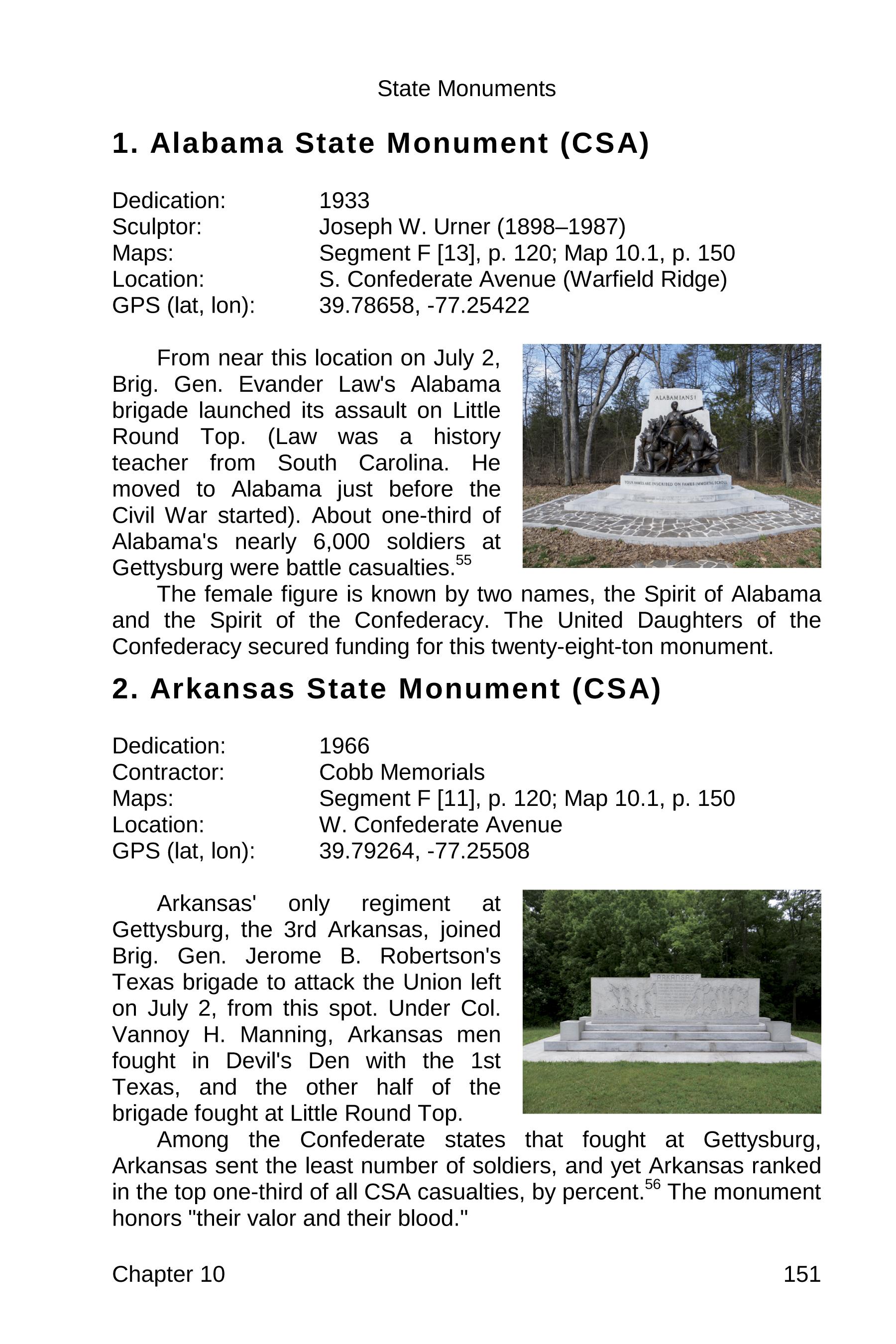 gettysburg state monuments sample 151