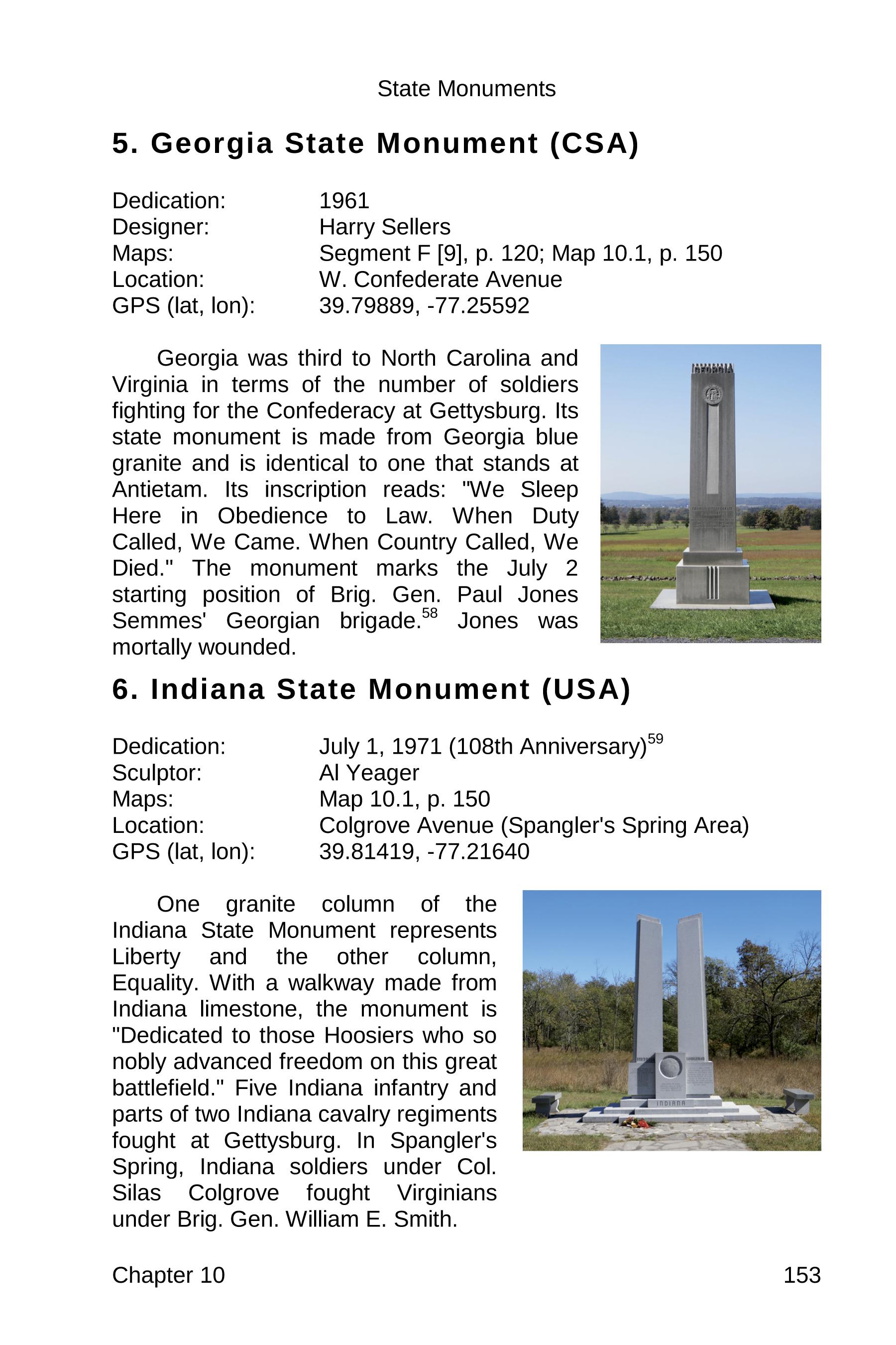 gettysburg state monuments sample 153