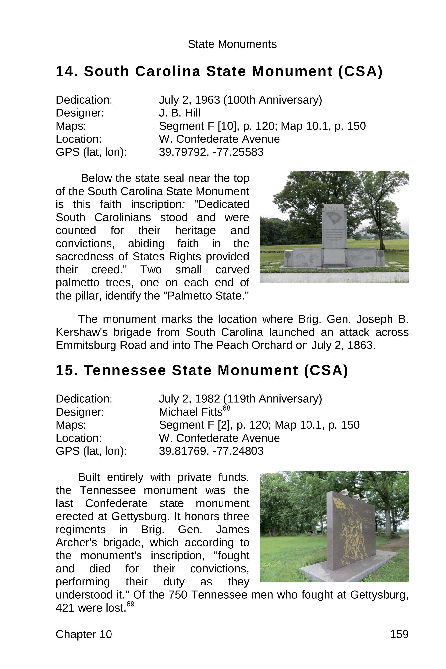 gettysburg state monuments sample 159