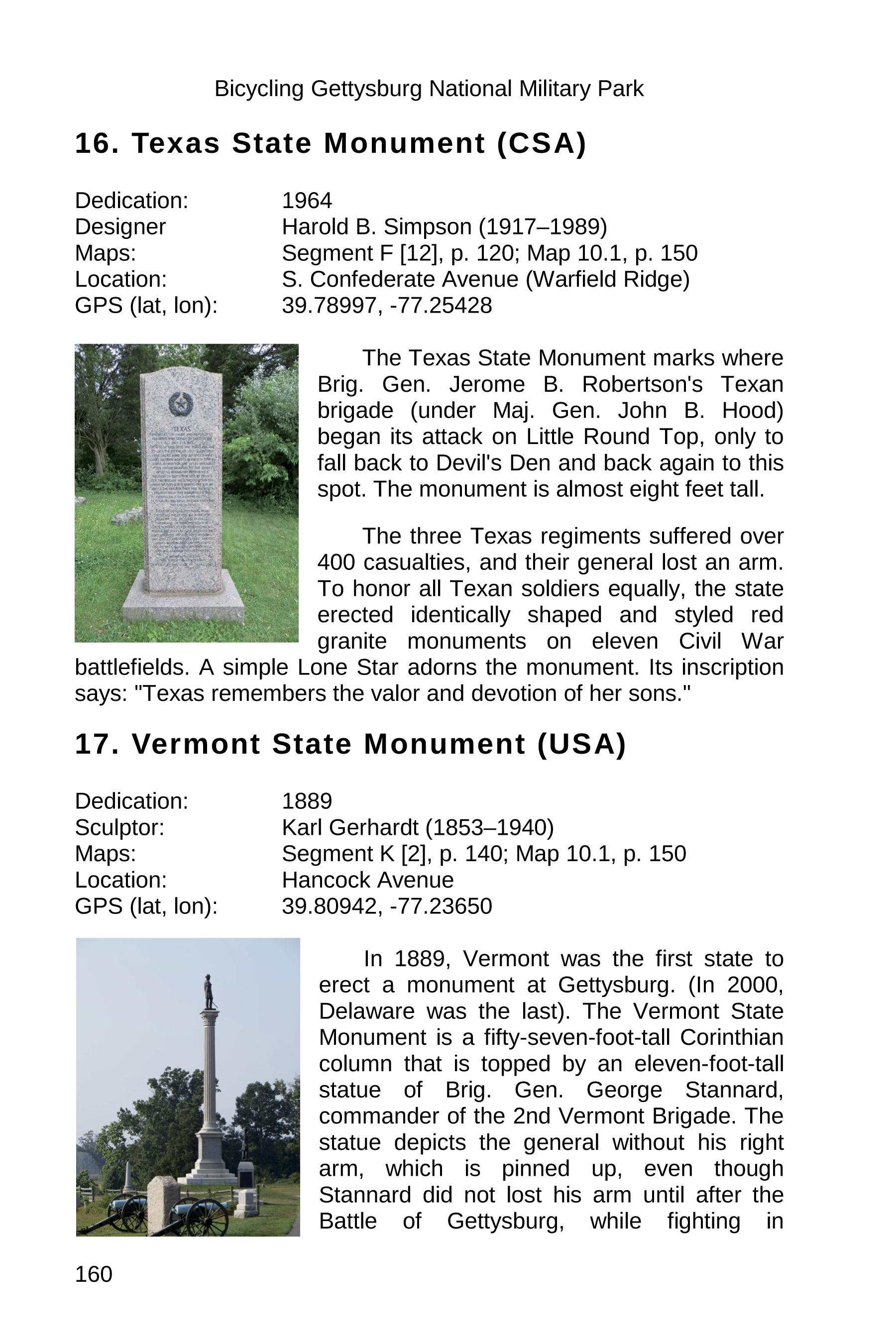 gettysburg state monuments sample 160